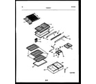 Frigidaire FPD19TPH1 shelves and supports diagram