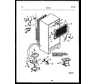 Frigidaire FPD19TPH1 system and automatic defrost parts diagram