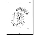 Frigidaire GTL160WK1 cabinet parts diagram