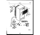 Kelvinator GTN160WK1 system and automatic defrost parts diagram