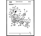Frigidaire DG7400PW1 cabinet and component parts diagram
