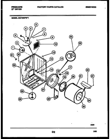 Cabinet and component parts
