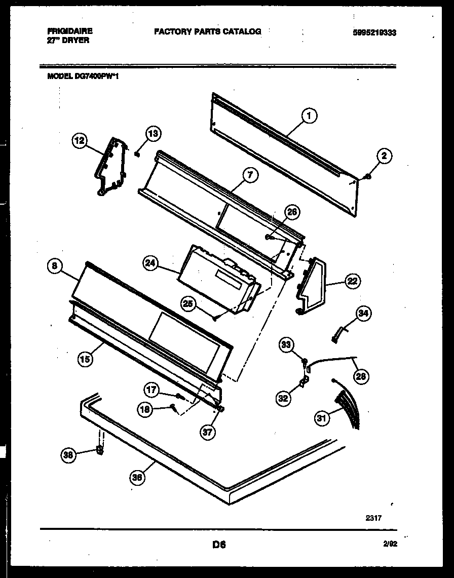 CONSOLE AND CONTROL PARTS