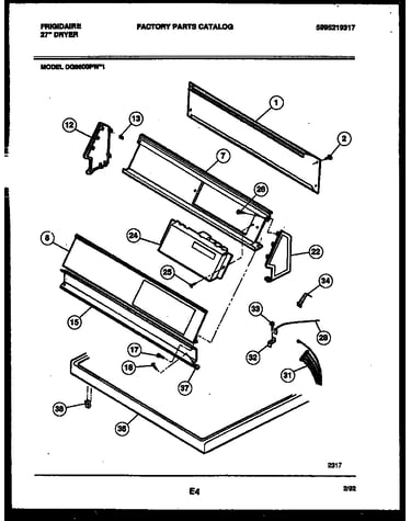 Console and control parts