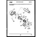 Frigidaire DG8600PW1 blower and drive parts diagram
