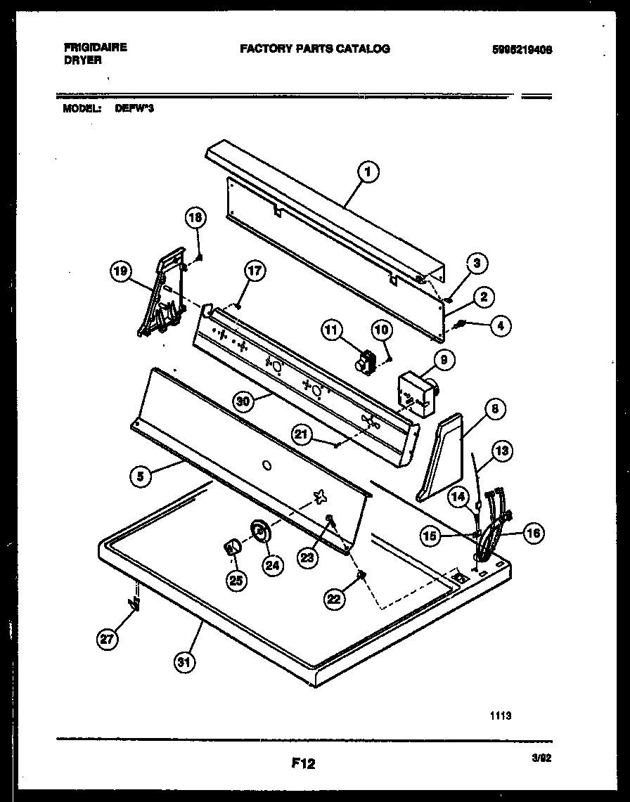 CONSOLE AND CONTROL PARTS