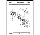 Frigidaire DECSFW3 blower and drive parts diagram