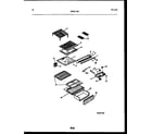 Frigidaire ATL152BK1 shelves and supports diagram