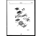 Frigidaire ATN152HK1 shelves and supports diagram