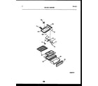 Frigidaire ASL140BK2 shelves and supports diagram