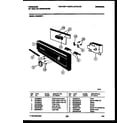 Frigidaire DW5800PW1 console and control parts diagram