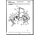 Frigidaire DW5800PW1 power dry and motor parts diagram