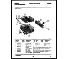 Frigidaire DW5800PW1 racks and trays diagram