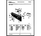 Frigidaire DW5100PW1 console and control parts diagram