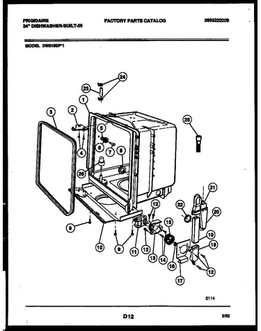 Tub and frame parts