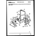 Frigidaire DW5100PW1 power dry and motor parts diagram