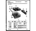 Frigidaire DW5100PW1 racks and trays diagram
