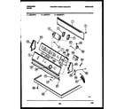 Frigidaire DEGCIFL3 console and control parts diagram