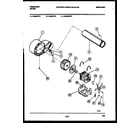 Frigidaire DGDMFL3 blower and drive parts diagram