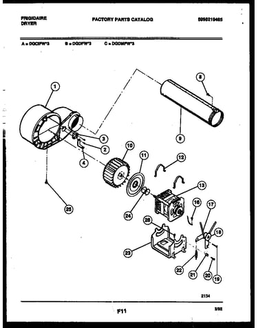 Blower and drive parts