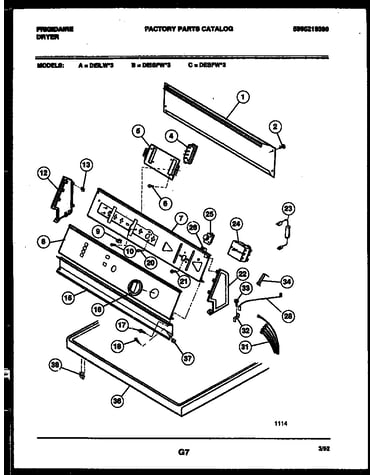 Console and control parts