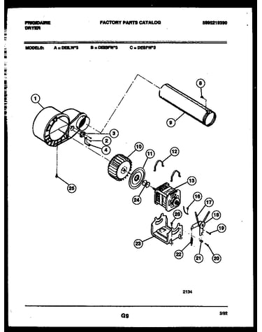 Blower and drive parts