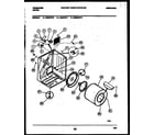 Frigidaire DECIFL3 cabinet and component parts diagram