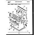 Frigidaire DEDFW3 console and control parts diagram