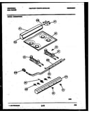 Backguard, cooktop and burner parts