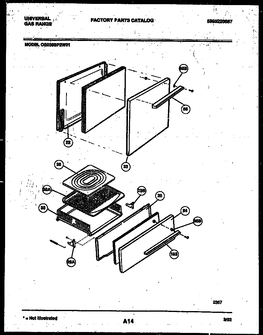 DOOR AND BROILER DRAWER PARTS