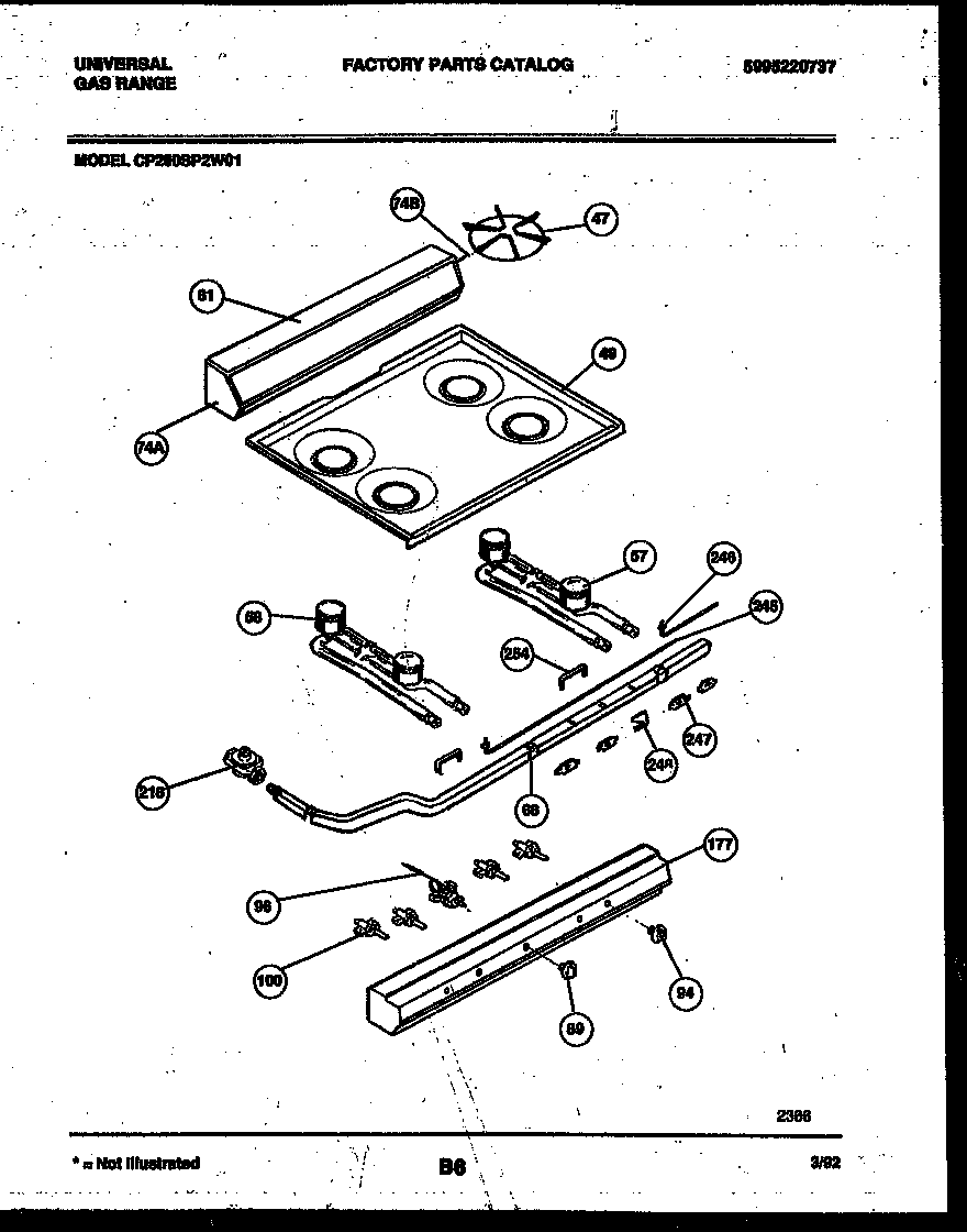 BACKGUARD, COOKTOP AND BURNER PARTS