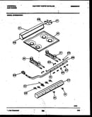 Backguard, cooktop and burner parts