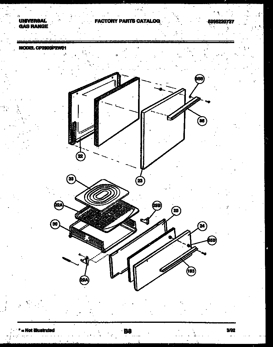 DOOR AND BROILER DRAWER PARTS