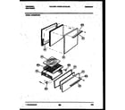 Tappan CP200SP2W1 door and broiler drawer parts diagram