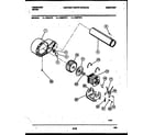 Frigidaire DGILL3 blower and drive parts diagram