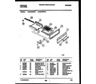 Frigidaire GCG34BNL6 broiler drawer parts diagram