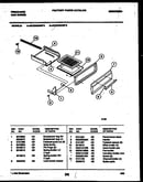 Broiler drawer parts