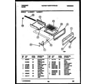 Frigidaire G30NW7 broiler drawer parts diagram