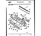 Frigidaire WDSLL1 console and control parts diagram
