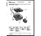 Frigidaire DB100PW1 racks and trays diagram