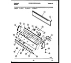 Frigidaire WILH1 console and control parts diagram