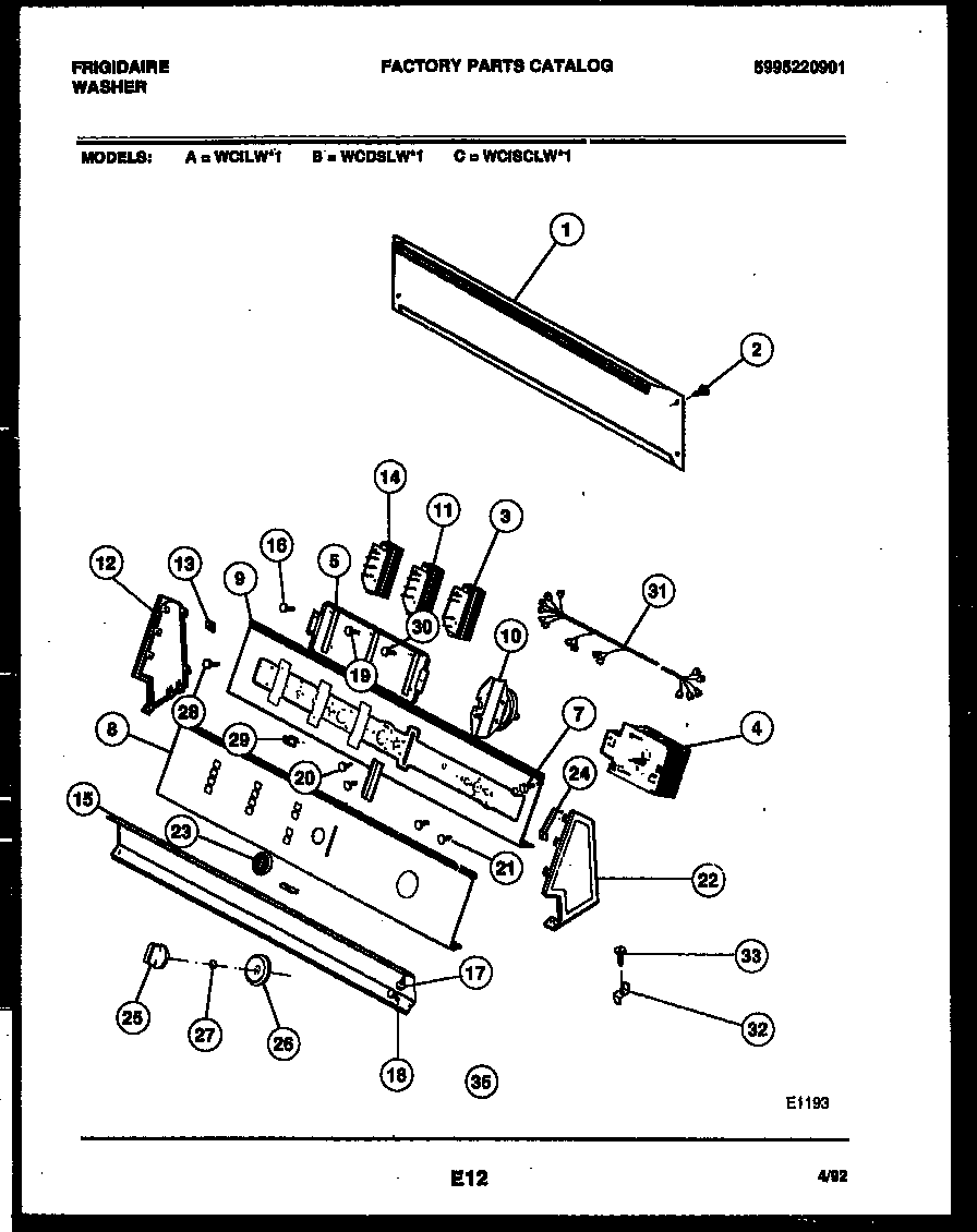 CONSOLE AND CONTROL PARTS