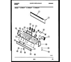 Frigidaire WCDSLW1 console and control parts diagram