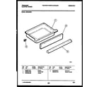 Frigidaire REG435MRW1 drawer parts diagram