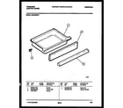 Frigidaire REG435WRW1 drawer parts diagram