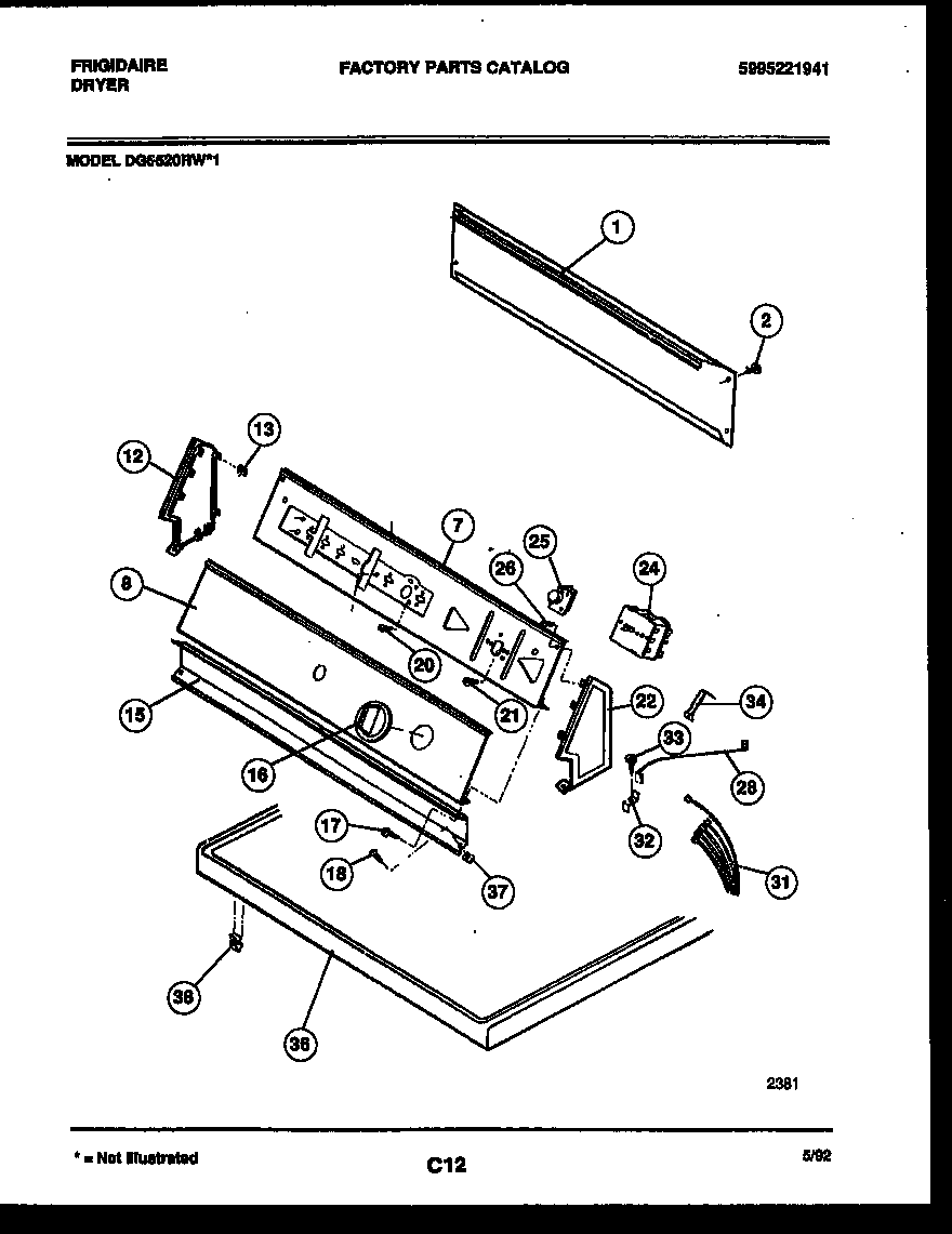 CONSOLE AND CONTROL PARTS