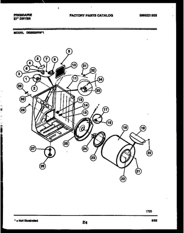 Cabinet and component parts