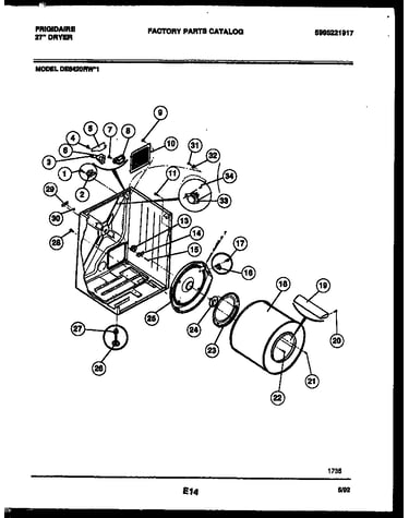 Cabinet and component parts