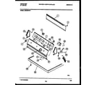 Frigidaire DE6420RW1 console and control parts diagram