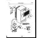 Frigidaire FPGS18TIPLW0 system and automatic defrost parts diagram